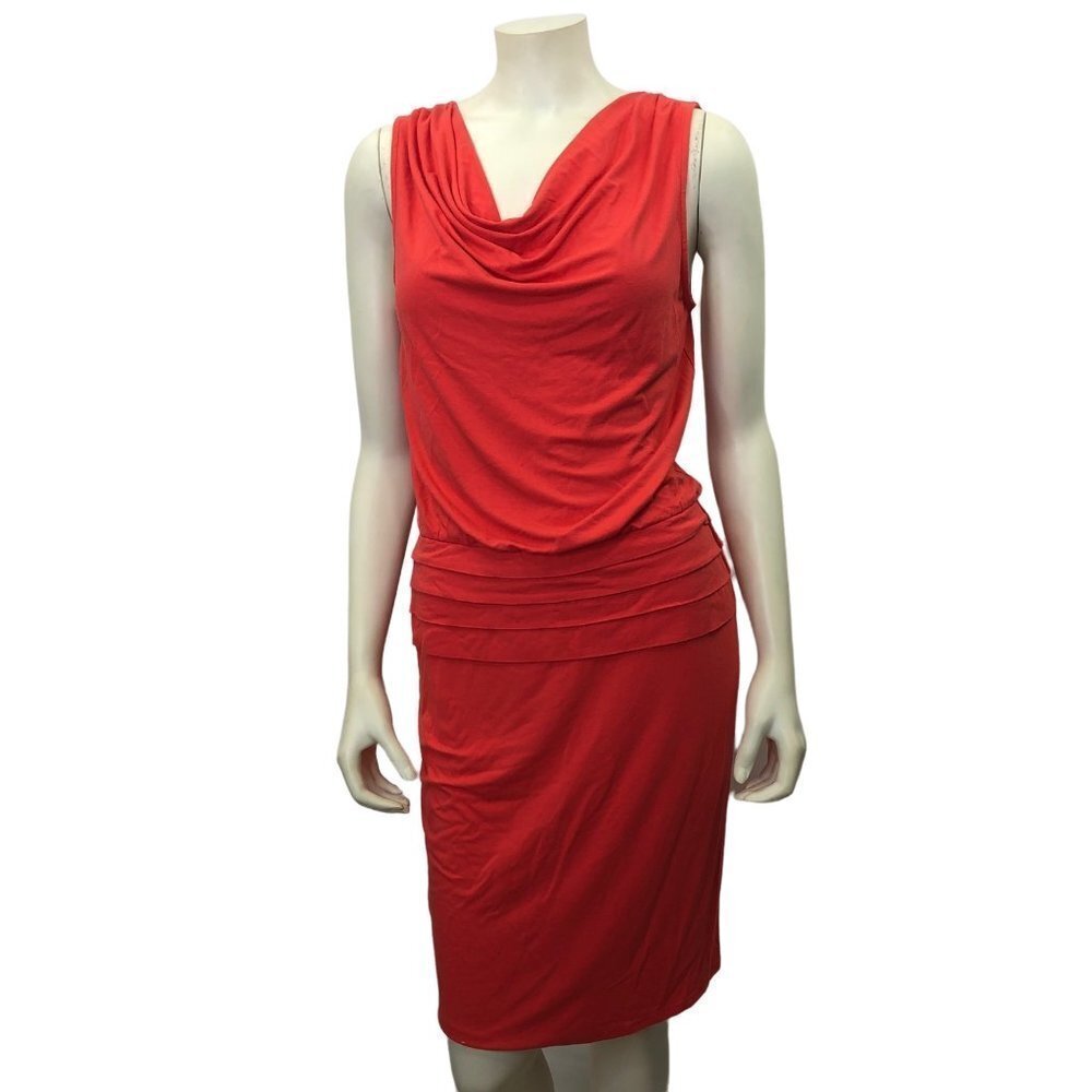 ANN TAYLOR SLEEVELESS COWL‎ NECK DRESS SZ SM